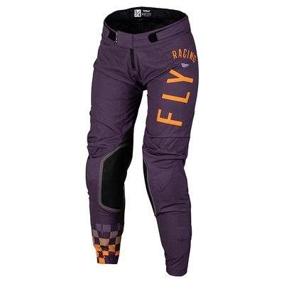 Fly Racing Ladies Lite MX Pants - Purple/White/Neon Coral