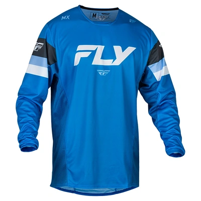 Fly Racing Kinetic Prix MX Jersey - Light Blue/Charcoal/White