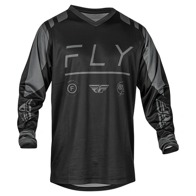 Fly Racing F-16 MX Jersey - Black/Charcoal
