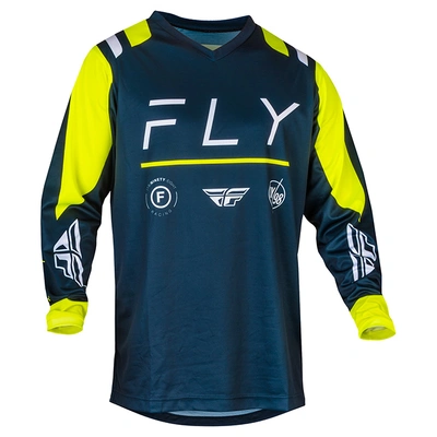 Fly Racing F-16 MX Jersey - Navy/Hi-Viz/White