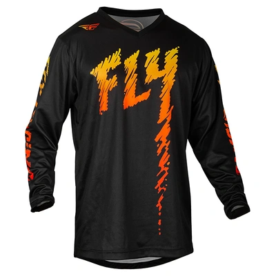 Fly Racing Youth F-16 MX Jersey - Black/Yellow/Orange