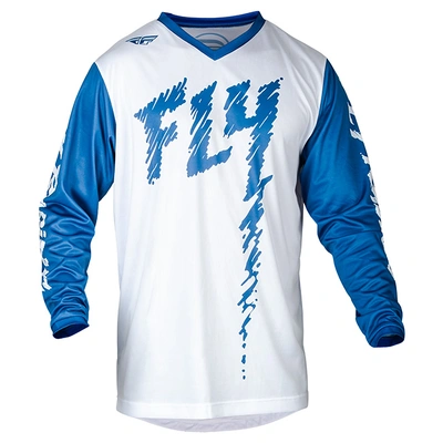 Fly Racing Youth F-16 MX Jersey - True Blue/White