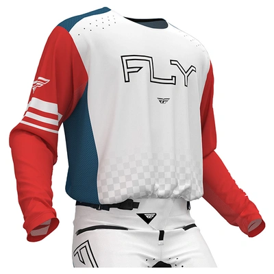 Fly Racing Rayce MX Jersey - Red/White/Blue