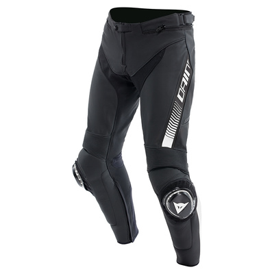 Dainese Super Speed Leather Pants - Black/White
