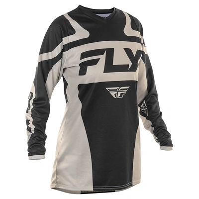 Fly Racing 2025 Ladies F-16 MX Jersey - Black/White