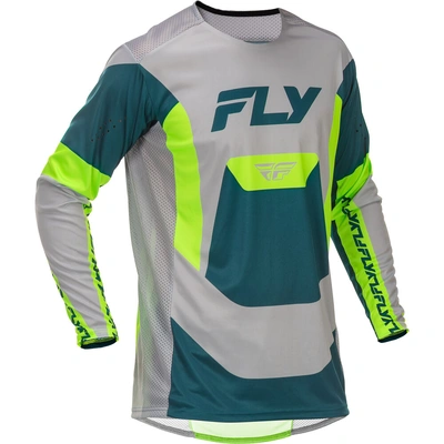 Fly Racing 2026 Lite MX Jersey - Grey/Lime/Teal