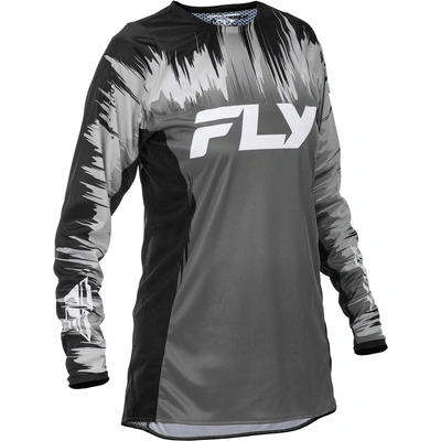 Fly Racing 2026 Womens Lite MX Jersey - Black/Grey/White