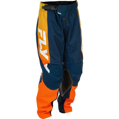 Fly Racing 2026 Youth Kinetic MX Pants - Navy/Orange