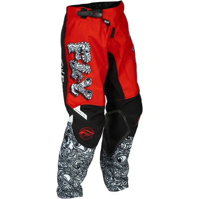 Fly Racing 2026 Youth Kinetic MX Pants - Red/White/Black