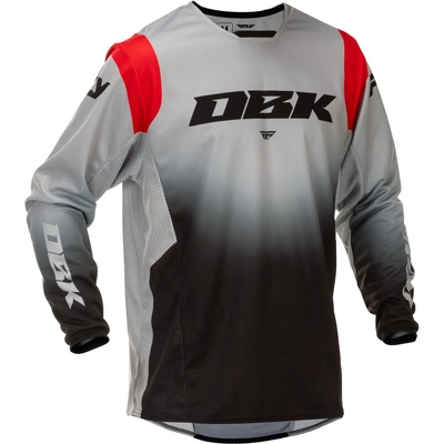 Fly Racing 2026 Kinetic SE DBK MX Jersey - Grey/Black/Red