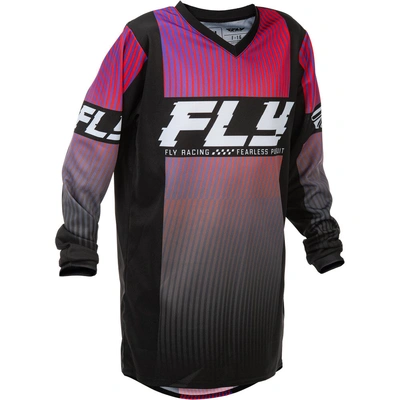 Fly Racing 2026 Youth F-16 MX Jersey - Black/Red/Purple