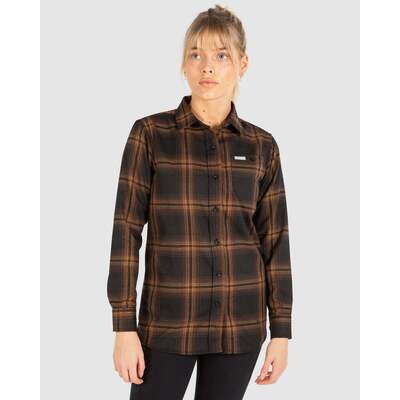 Unit Ladies Fraser Flannel Shirt - Orange