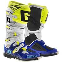 Gaerne SG-12 White Blue and Yellow Boots