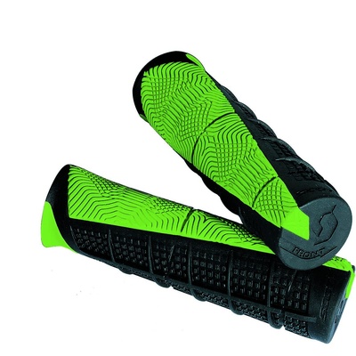 SCOTT DUECE ATV GRIP BLACK/NEON GREEN w/ donuts