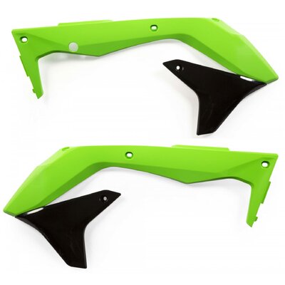 ACERBIS RADIATOR SHROUDS KAWASAKI KXF 450 16-18 GREEN/BLACK