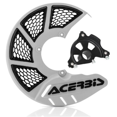 ACERBIS X-BRAKE 2.0 DISC COVER & BLK MOUNT WHITE BLACK SX/F TC FC 15-25 EXC/F TE FE 16-25 MC EC 21-25