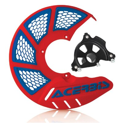ACERBIS X-BRAKE 2.0 DISC COVER & BLK MOUNT RED BLUE BETA 13-25