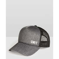 UNIT Clave Mens Trucker Cap - Heather Grey/Black - OS