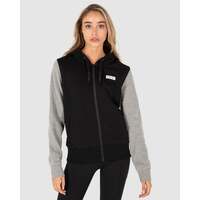 Unit Idol Zip Through Ladies Hoodie - Grey Marle