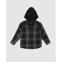 UNIT Chester Kids Flannel Shirt - Black