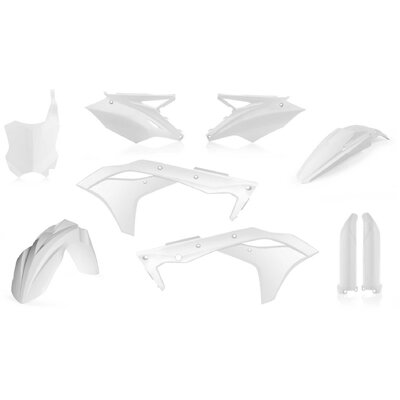 Acerbis Plastic Kit Kawasaki Kxf 250 17-20 - White