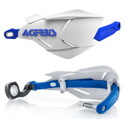ACERBIS HANDGUARDS X-FACTORY WHITE BLUE