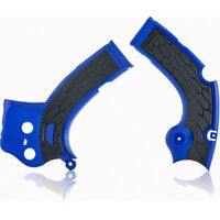 Acerbis YZF 250 450 WRF 450 Blue Black X-Grip Frame Guards
