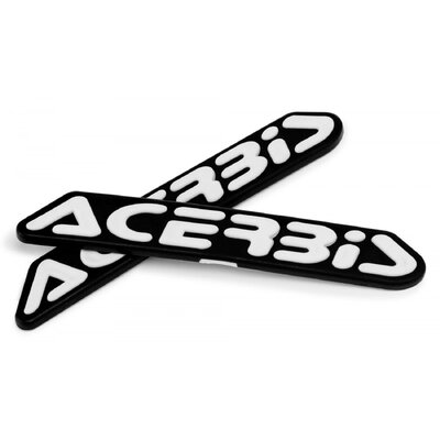 ACERBIS REPLACEMENT PLASTIC LOGO STICKER BLACK WHITE