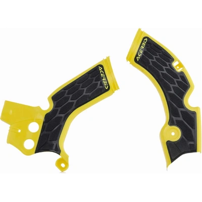 Acerbis X-Grip Frame Guards Rmz 250 10-18 Yellow - Yellow/Black