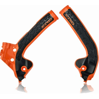 Acerbis X-Grip Frame Guards Ktm Sx 85 18-24 - Orange/Black
