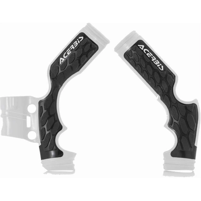Acerbis X-Grip Frame Guards Ktm Husq 65 14-23 White-Black