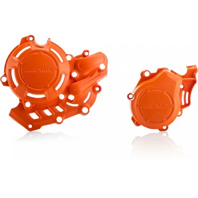 ACERBIS X-POWER ENGINE PROTECTORS SXF FC 450 EXCF FE 450 500 501 ORANGE