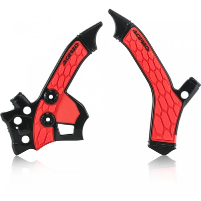 Acerbis X-Grip Frame Guards Honda Crf250L 13-20 - Black/Red