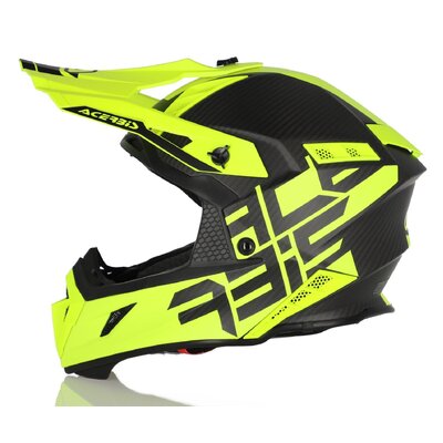 ACERBIS HELMET STEEL CARBON YELLOW/BLACK SMALL