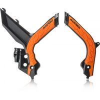 Acerbis KTM SX SXF 19-21 Black Orange X-Grip Frame Guards