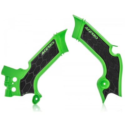 ACERBIS X-GRIP FRAME GUARDS KXF 250 21-24 450 19-23 GREEN BLK