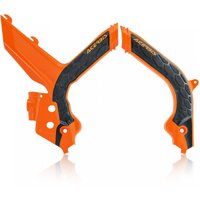 ACERBIS X-GRIP FRAME GUARDS KTM EXC EXCF 20-22 ORANGE BLACK