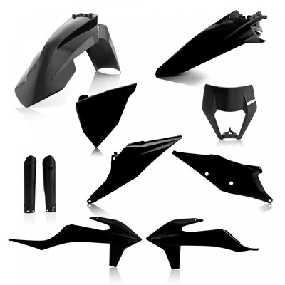 ACERBIS PLASTIC KIT KTM EXC EXCF 20-23 BLACK