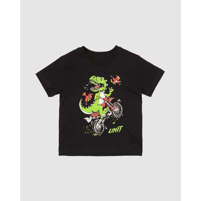 Unit Kids Rexer Tee - Black