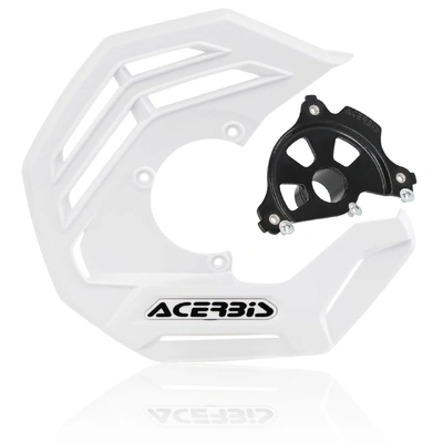 ACERBIS X-FUTURE DISC COVER BLK KIT WHITE SUZUKI RMZ 250 450 07-26