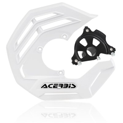 ACERBIS X-FUTURE DISC COVER BLK KIT WHITE SX/F TC FC 15-25 EXC/F TE FE 16-25 MC EC 21-25