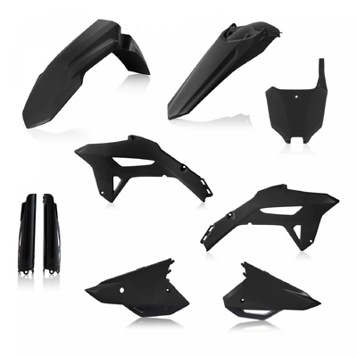 Acerbis Plastic Kit Honda Crf 250 22-24 450 21-24 - Black