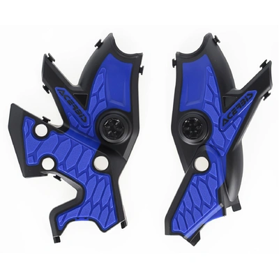 Acerbis X-Grip Frame Guards T7 Tenere 700 19-24 Blk - Blk/Blue