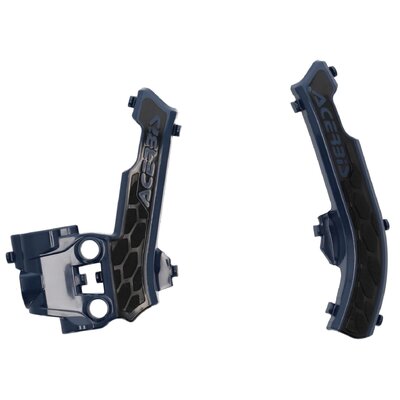 Acerbis X-Grip Frame Guards Husqvarna Tc 50 16-23 - Blue/Black