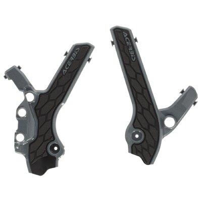 Acerbis X-Grip Frame Guards Suzuki Drz 400 00-25 Grey - Grey/Black