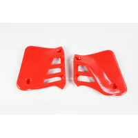 UFO Radiator Shrouds - Honda CR125 85-88 - Red (88-89)