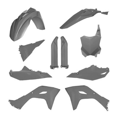 Acerbis Plastic Kit Kawasaki Kxf 250 25 450 24-25 Hawk - Grey