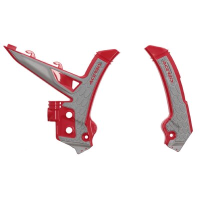 Acerbis X-Grip Frame Guards Gas Gas Mc Ec 24-25 -Grey - Red/Grey
