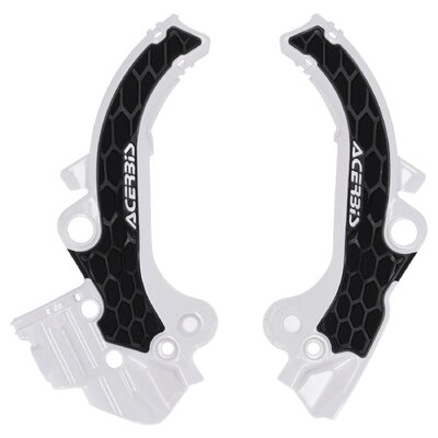 Acerbis X-Grip Frame Guards Ktm Sx 65 24-25 - White/Black