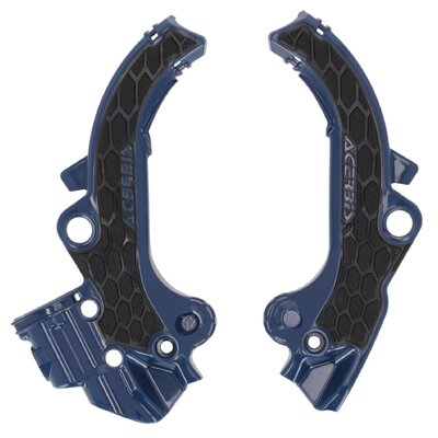 Acerbis X-Grip Frame Guards Ktm Sx 65 24-25 - Blue/Black